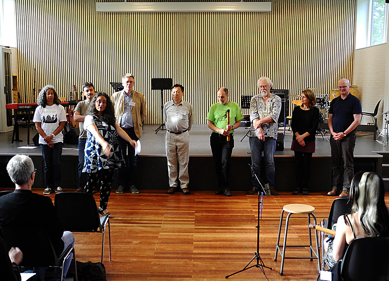 Kiku Day and all the shakuhachi teachers after the amazing and joyful shakuhachi student concert on Sunday, July 30th