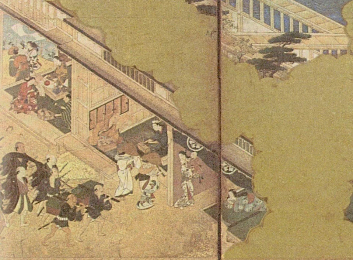 Two komusou in 'Edo fuuzoku-zu'