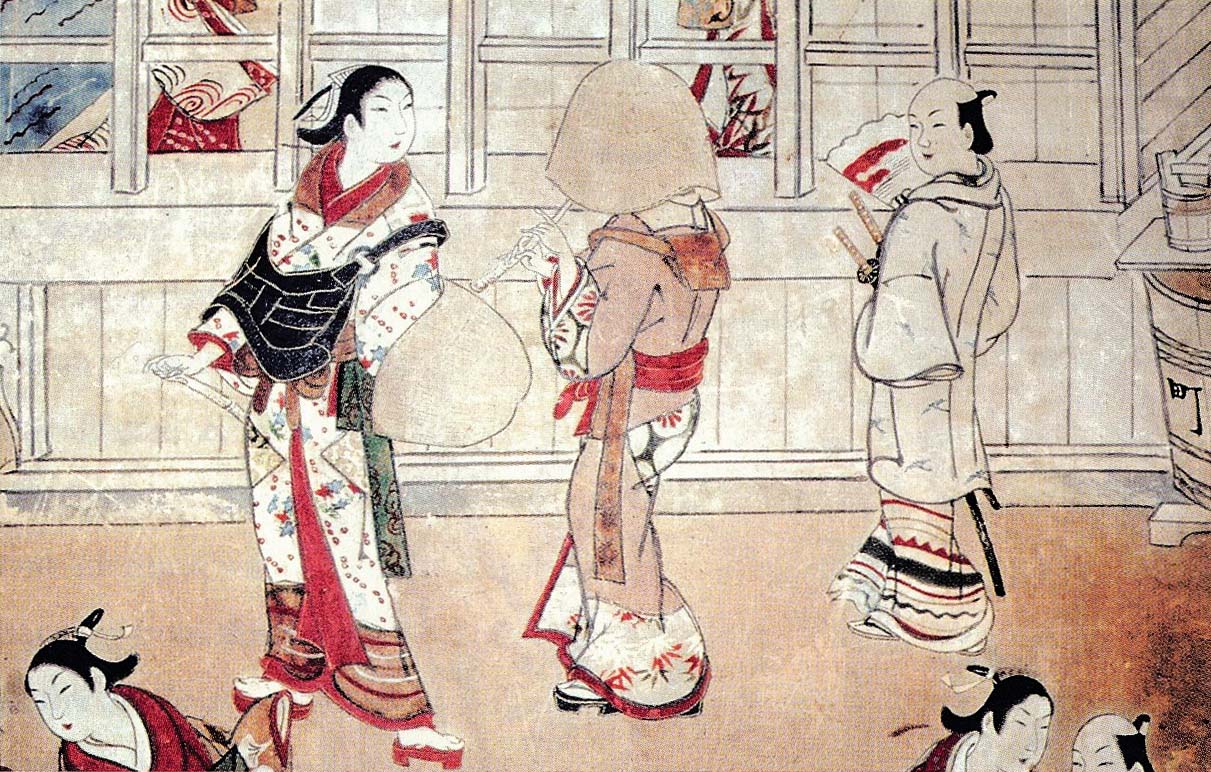 Komusō in 'Shimabara yuuraku-zu byoubu