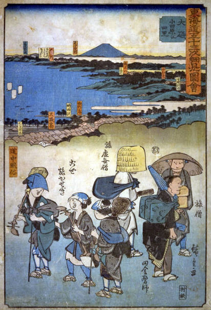 Wood cut print by Utagawa Hiroshige c. 1840?