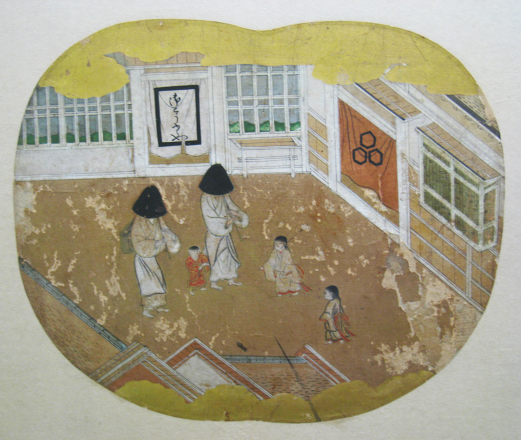 Yet not fully identified and dated early 17th century komosō picture